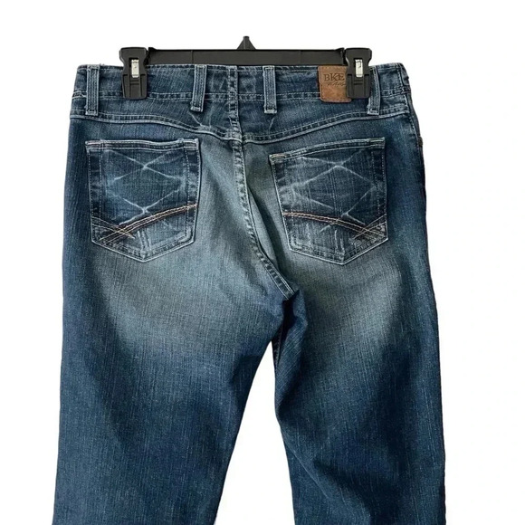 BKE Wendi Stretch Bootcut Jeans Mid Rise Med Blue Wash Denim Women Size 28 - Picture 4 of 8